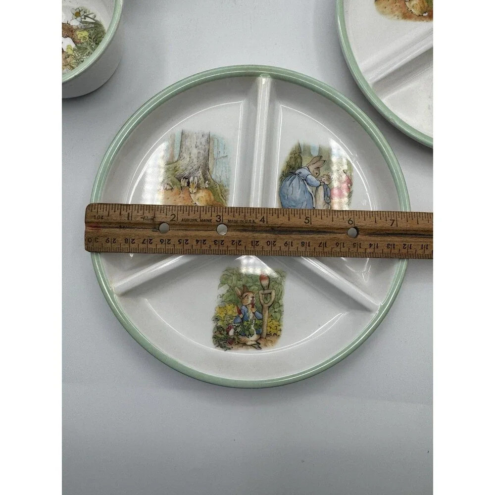 Pottery Barn Kids Beatrix Potter Peter Rabbit Plates Bowls Placemat Lot